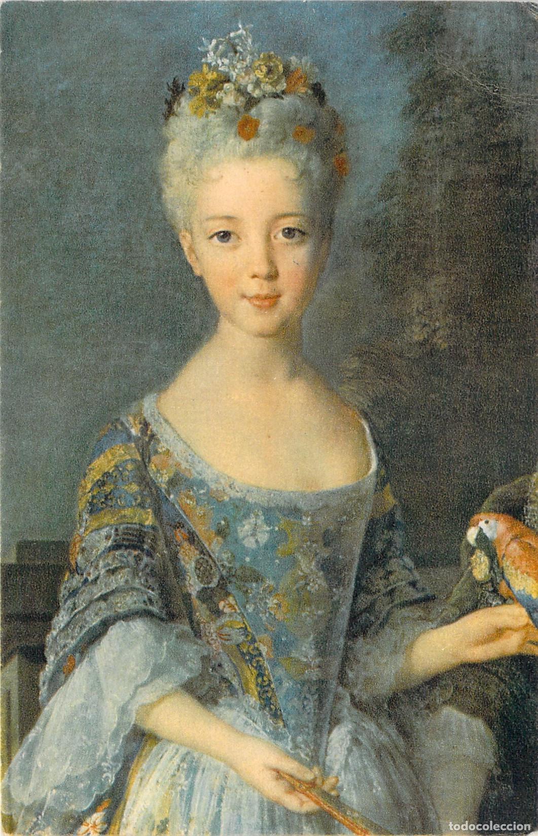 Postales: Postal con el retrato de Catherine de Bethisy del Museo de Versalles