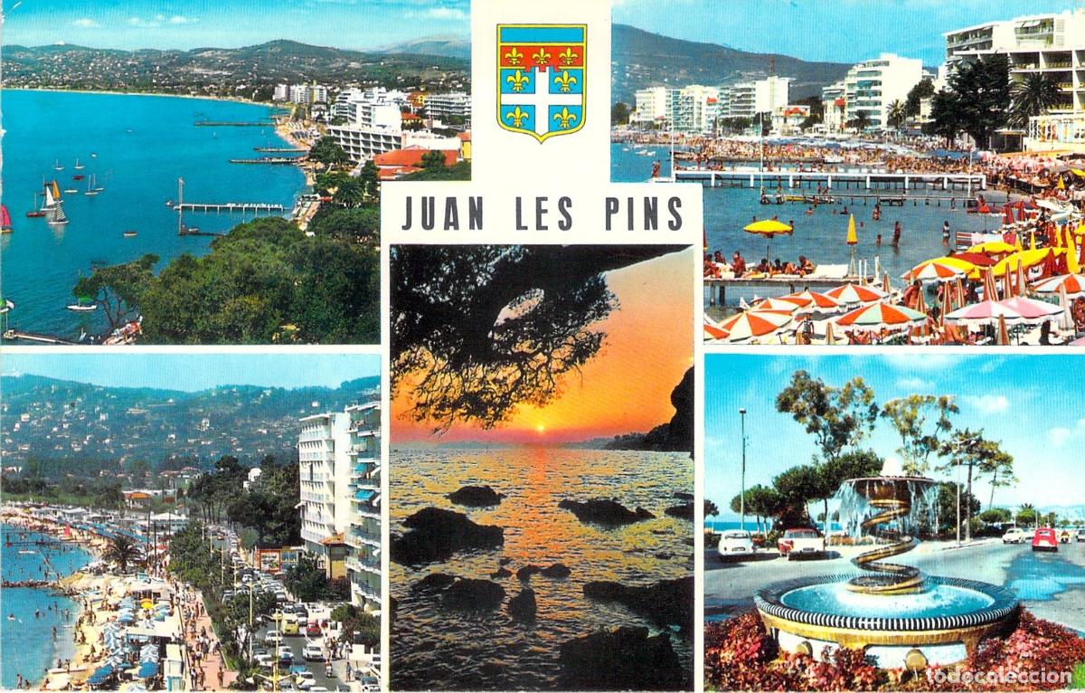 Postales: Postal de Juan-les-Pins Costa Azul Francia