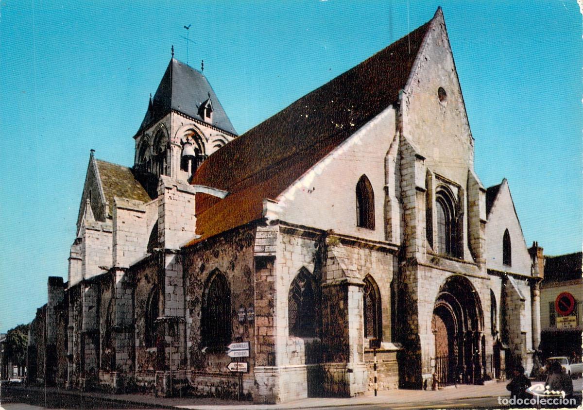 Postales: Postal de la Iglesia Saint-Basile en Etampes, Francia