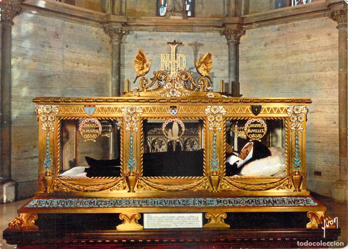 Postais: Postal de la ch&aacute;sse de Santa Bernadette en Nevers, Francia