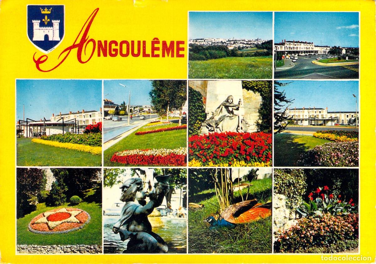 Postales: Postal de vistas panor&aacute;micas y monumentos de Angulema, Francia