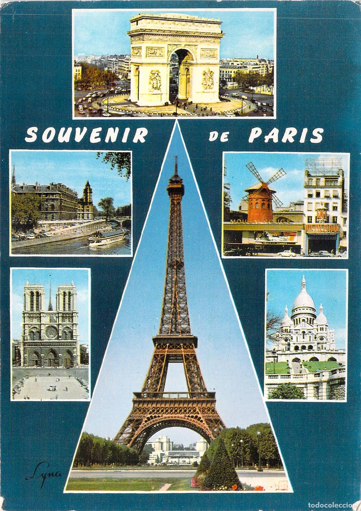 Postales: Postal de Paris con Vistas Multiples de Monumentos Iconicos