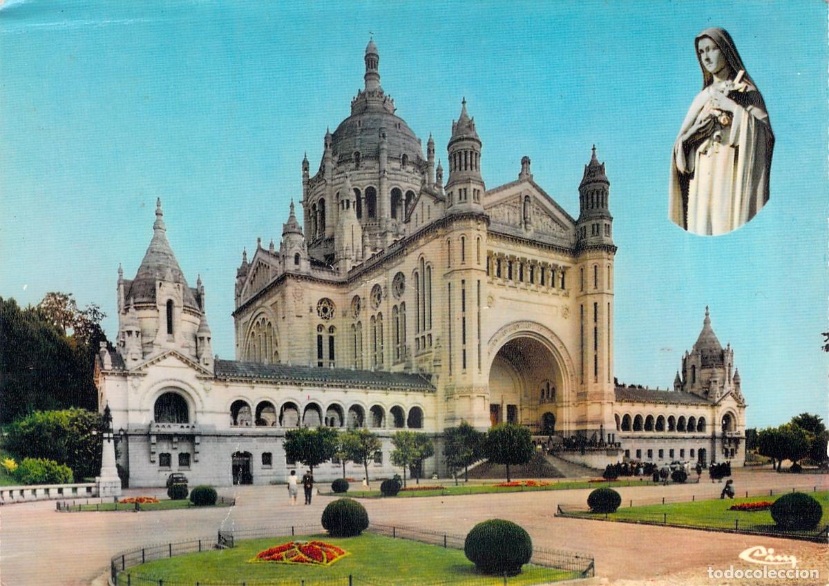 Postales: Postal de la Bas&iacute;lica de Santa Teresa en Lisieux, Francia