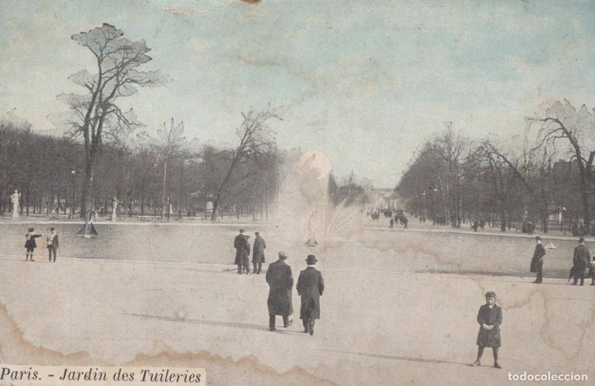 Postales: France Paris &Icirc;le de Jardin des Tuileries Fontaine Paysage Unposted *YAE012