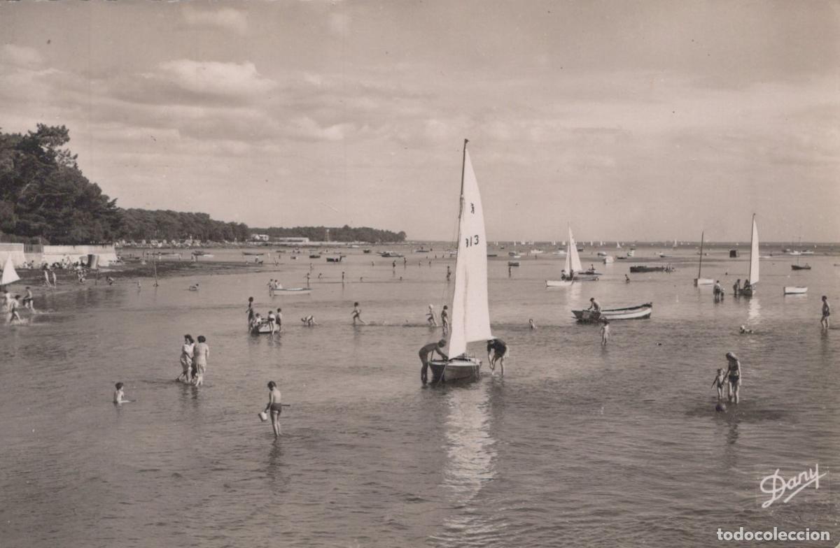 Postales: France Andernos les Bains Bassin D Arcachon Plage Voiliers *YAE021