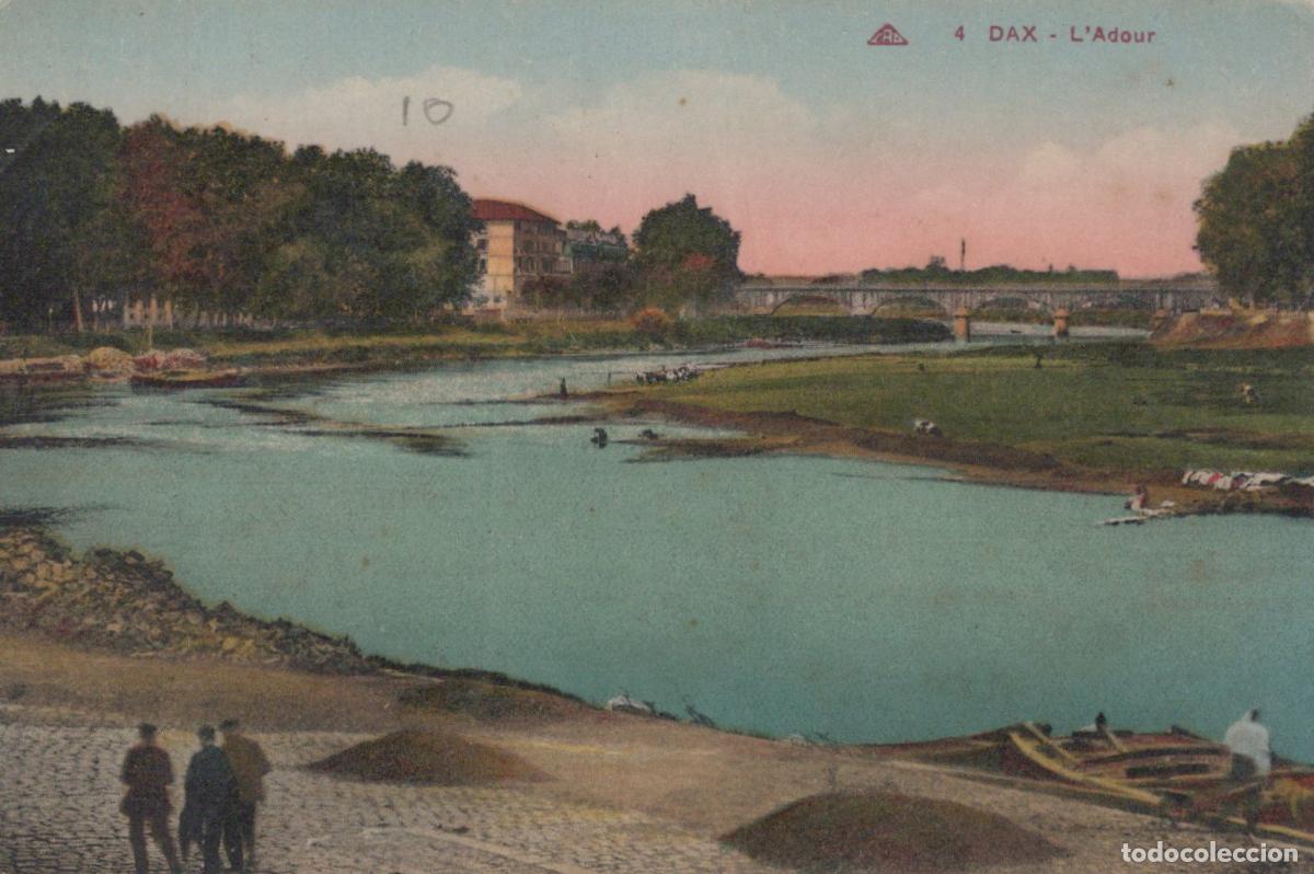 Postkarten: France Dax L Adour Pont et Sc&egrave;ne Fluviale Anim&eacute;e *YAE046