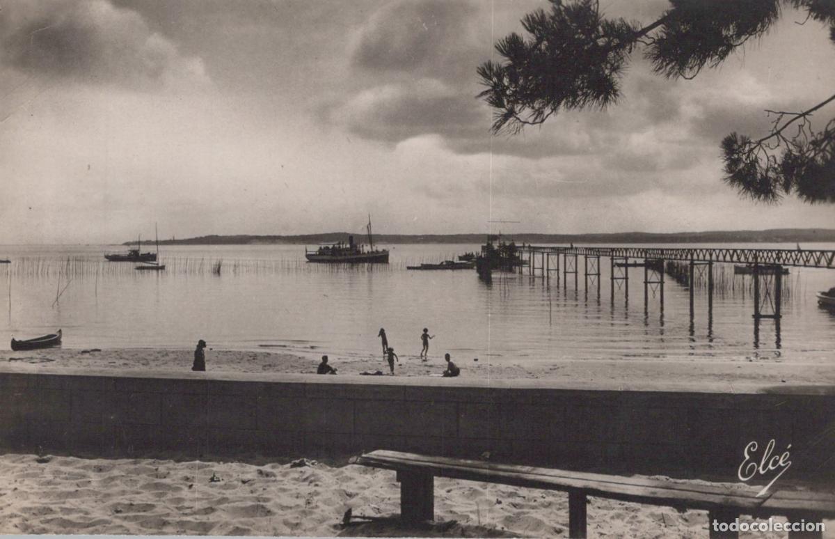 Postais: France Cap Ferret Bassin D Arcachon Plage Jet&eacute;e Bateaux Paysage *YAE139