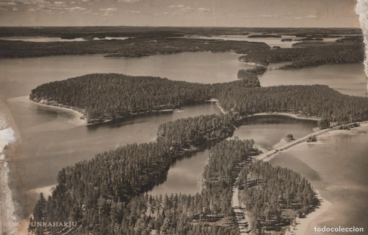 Cartoline: Finland Punkaharju Suomi Etel&auml; Savo Ilmakuva J&auml;rvi Ja Unposted *YAE154