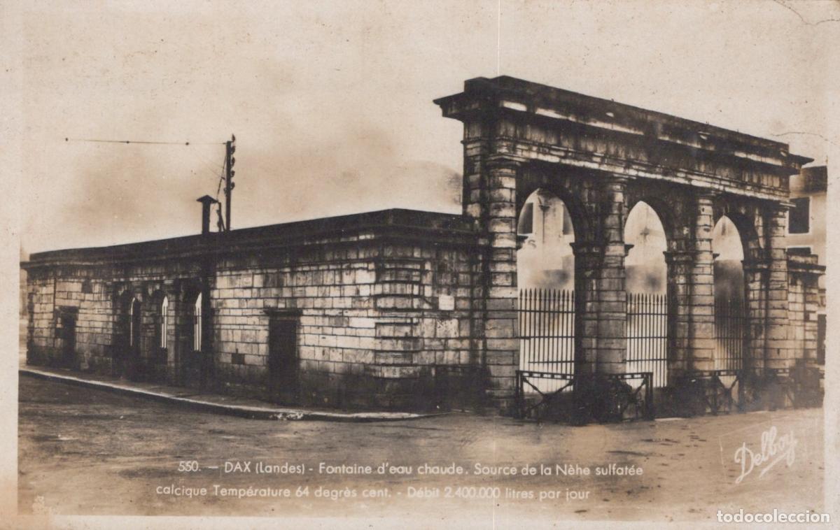 Postcards: France Dax Fontaine D Eau Chaude N&egrave;he Architecture Thermale *YAE136