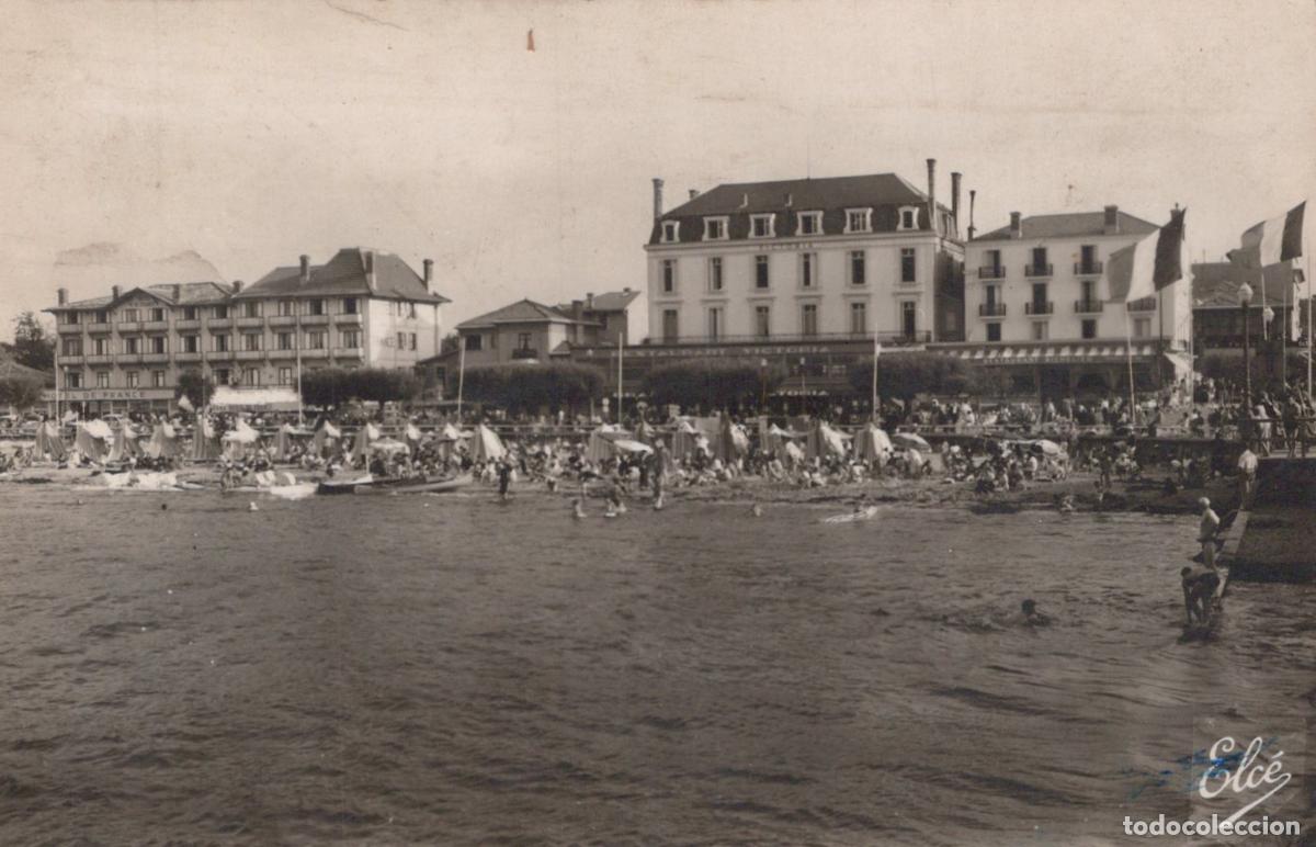 Cartes Postales: France Arcachon Plage Anim&eacute;e Baigneurs H&ocirc;tels Belle &Eacute;poque *YAE165