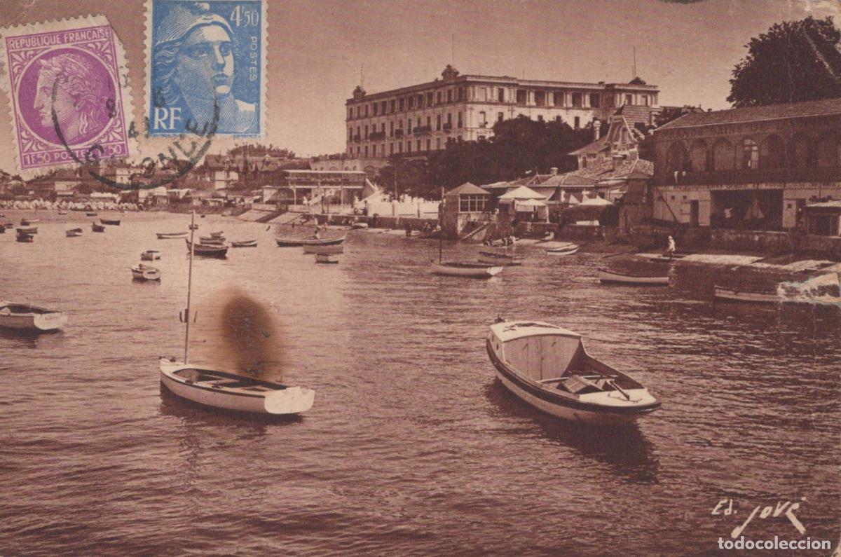 Postales: France Arcachon Plage Grand H&ocirc;tel Bateaux Architecture *YAE161