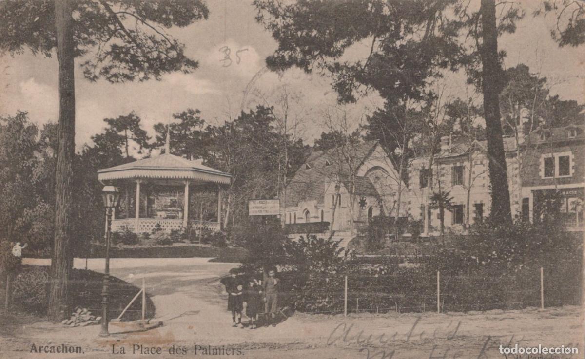 Postales: France Arcachon Place des Palmiers *YAE187
