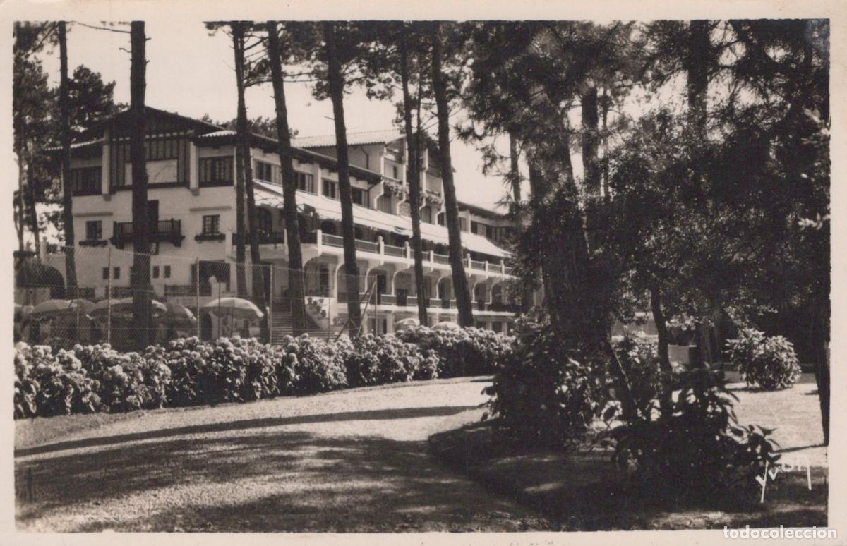 Postkarten: France Hossegor Le Sporting H&ocirc;tel Architecture Real Photo Unposted *YAE339