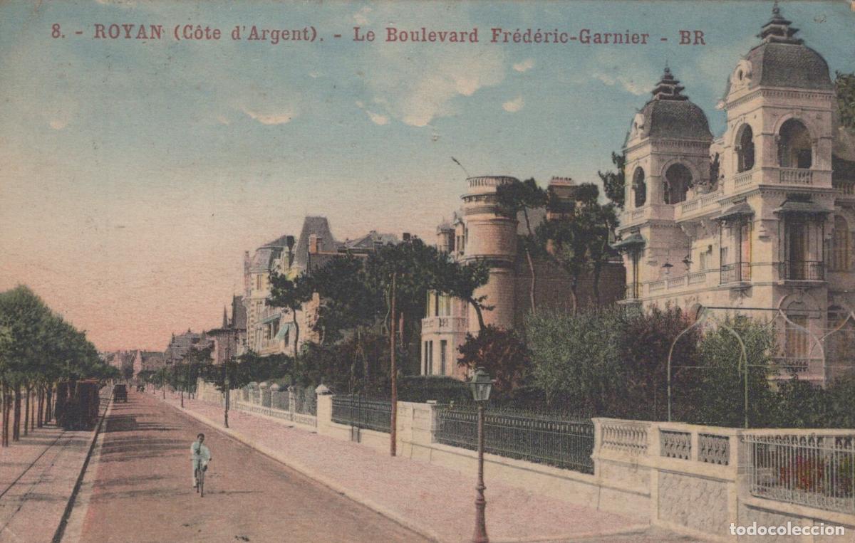 Postkarten: France Royan Boulevard Fr&eacute;d&eacute;ric Garnier Art Nouveau *YAE350