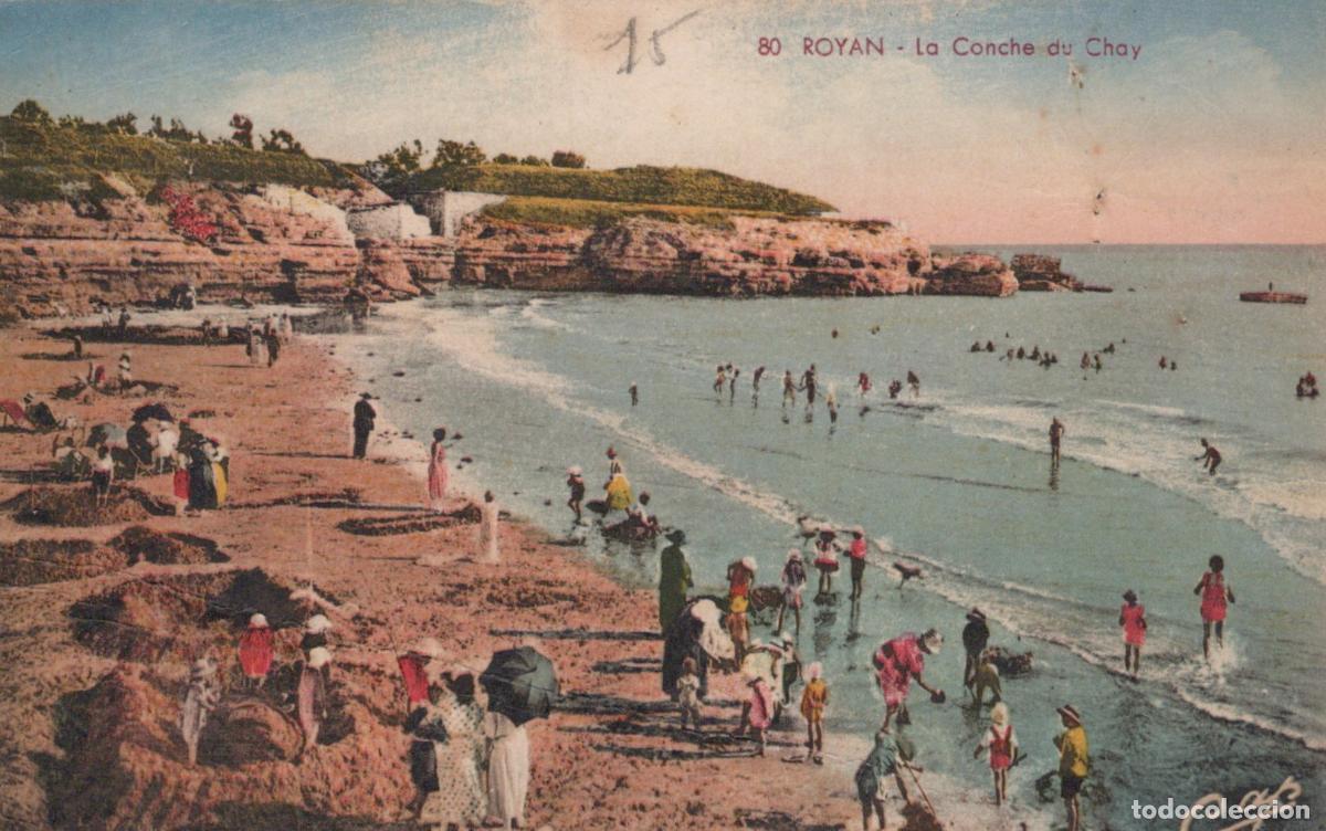 Postales: France Royan Plage la Conche du Chay Anim&eacute;e *YAE237