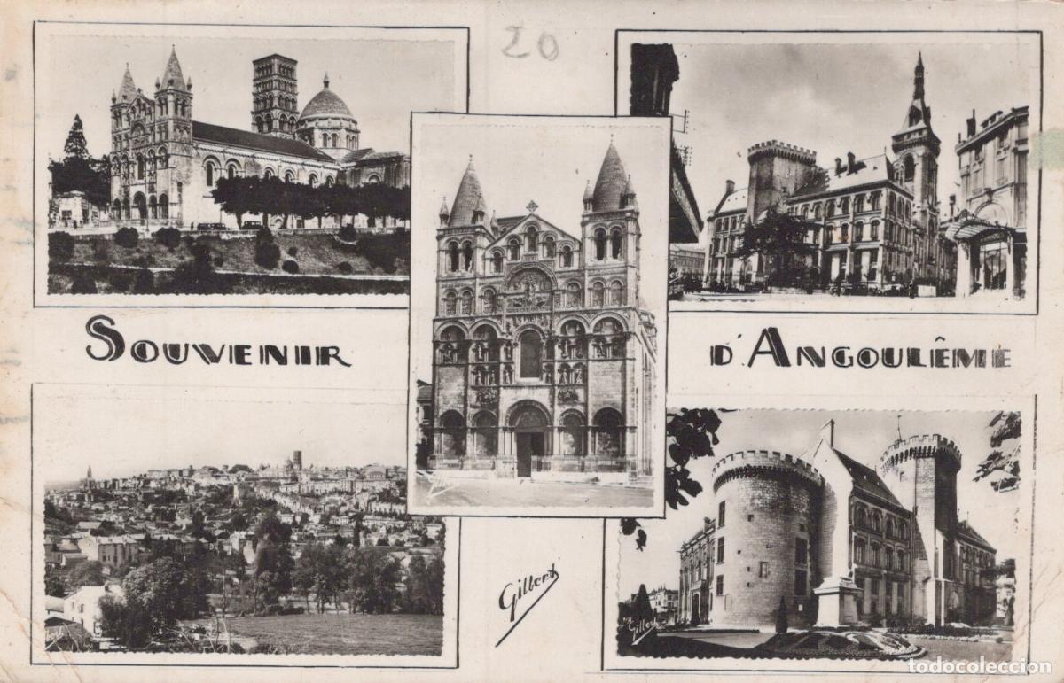 Cartes Postales: France Angouleme Cath&eacute;drale H&ocirc;tel de Ville Vues Panoramiques *YAE245