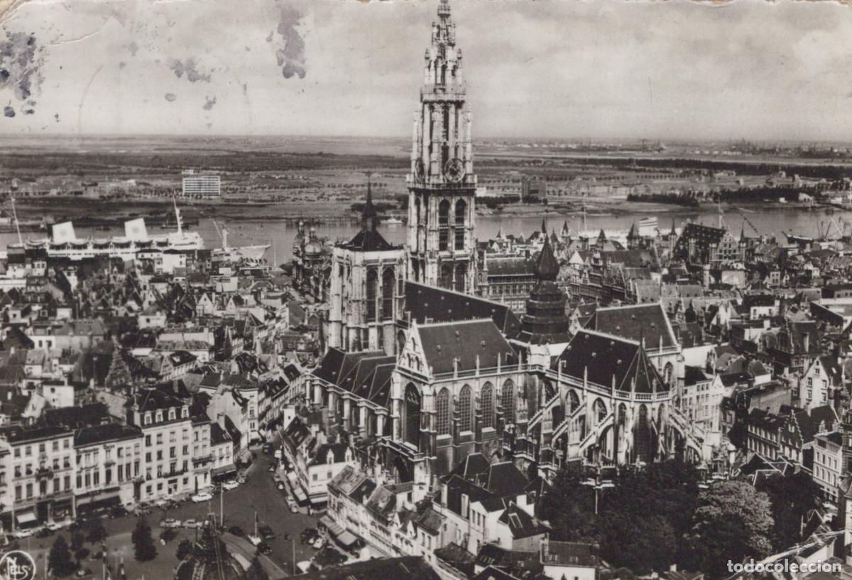 Cartes Postales: Belgique Antwerp Anvers Flandre Cath&eacute;drale Notre Dame et Port Real Photo *YAE409
