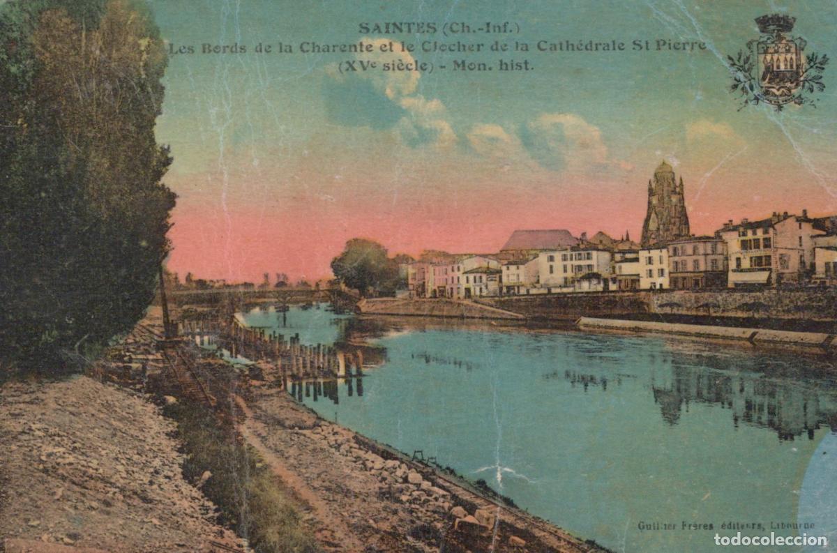 Postais: France Saintes Rive Charente Cath&eacute;drale St Pierre Post&eacute;e *YAE257