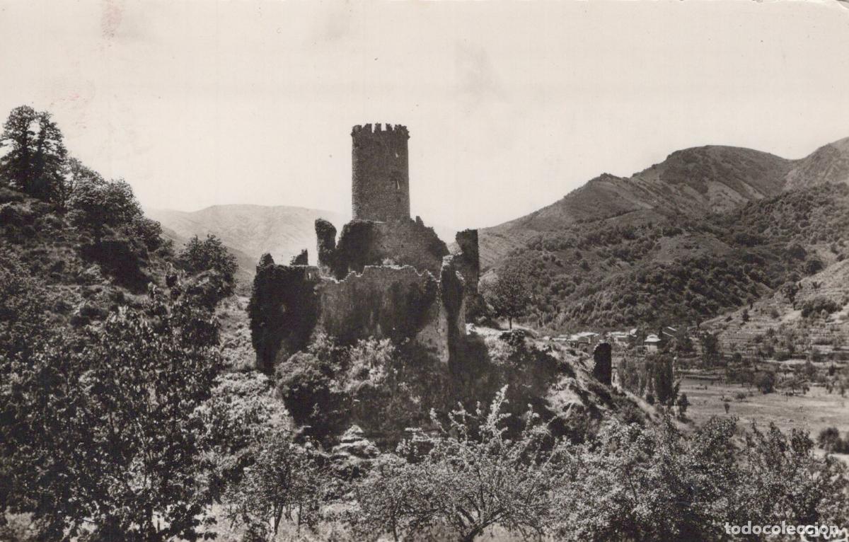 Postais: France Thueyts Ruines Ch&acirc;teau de Chadenac Paysage Montagnard Real Photo *YAE419
