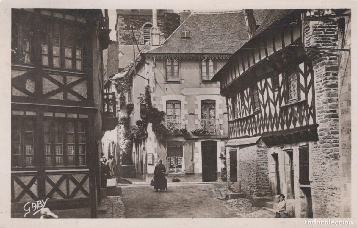 Postais: France Josselin Morbihan Rue du Ch&acirc;teau Architecture Sc&egrave;ne de Rue *YAE430