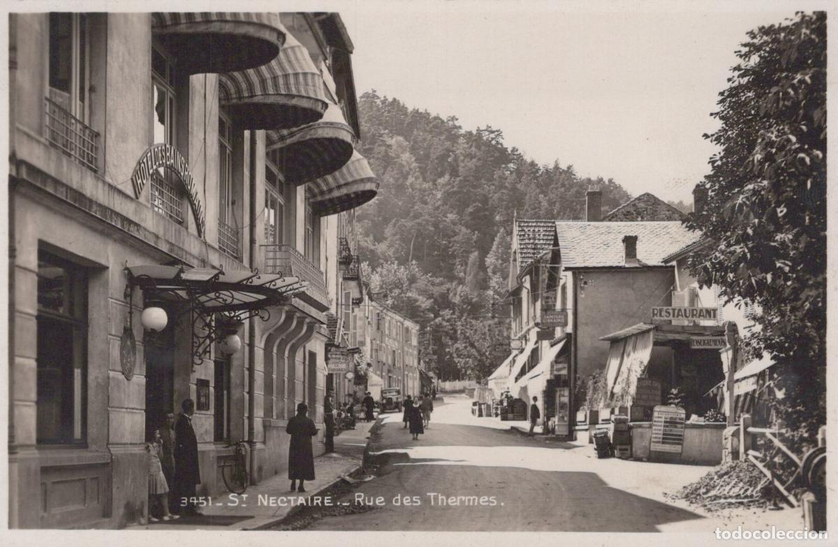 Postcards: France St Nectaire Rue des Thermes Architecture *YAE285