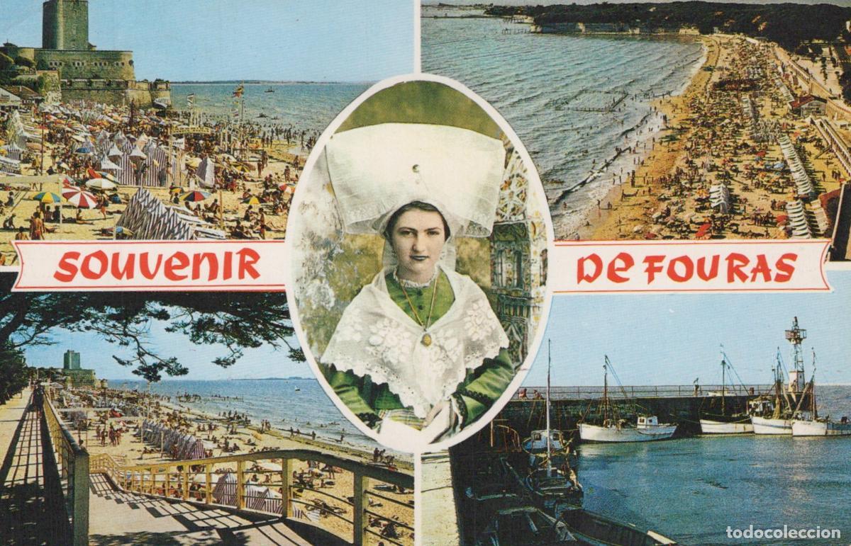 Postales: France Fouras Femme en Coiffe Plages et Port *YAE290
