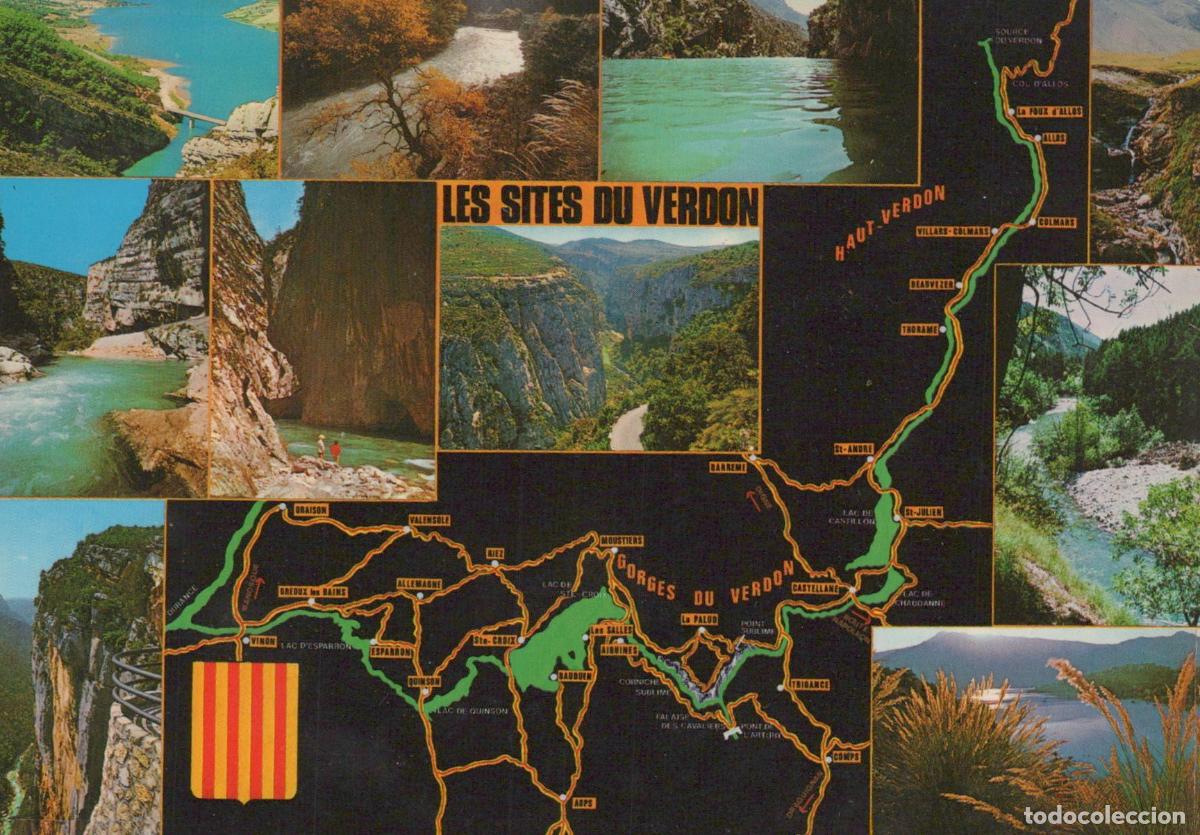 Cartoline: France Moustiers Ste Marie Gorges du Verdon Paysages Vari&eacute;s Carte *YAE484