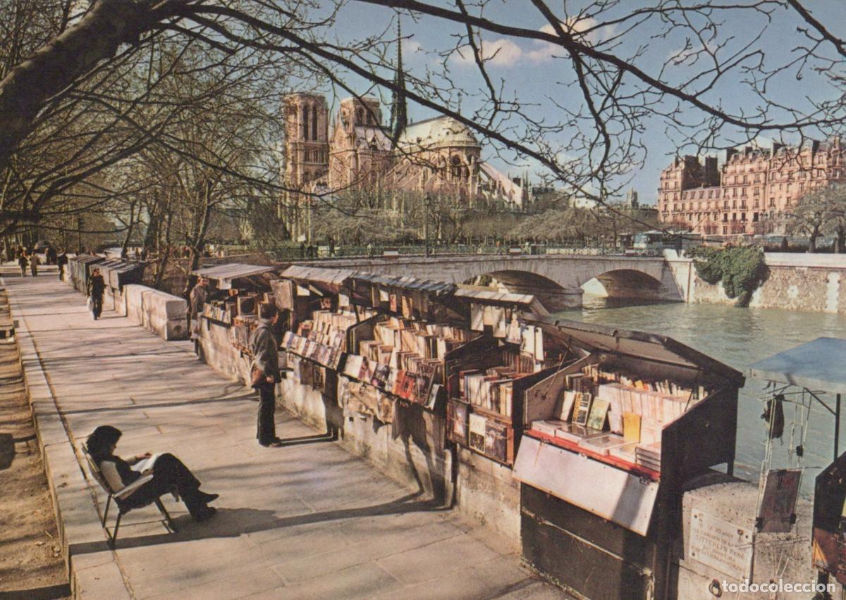 Cartes Postales: France Paris &Icirc;le de les Bouquinistes Notre Dame Seine Post&eacute;e *YAE490