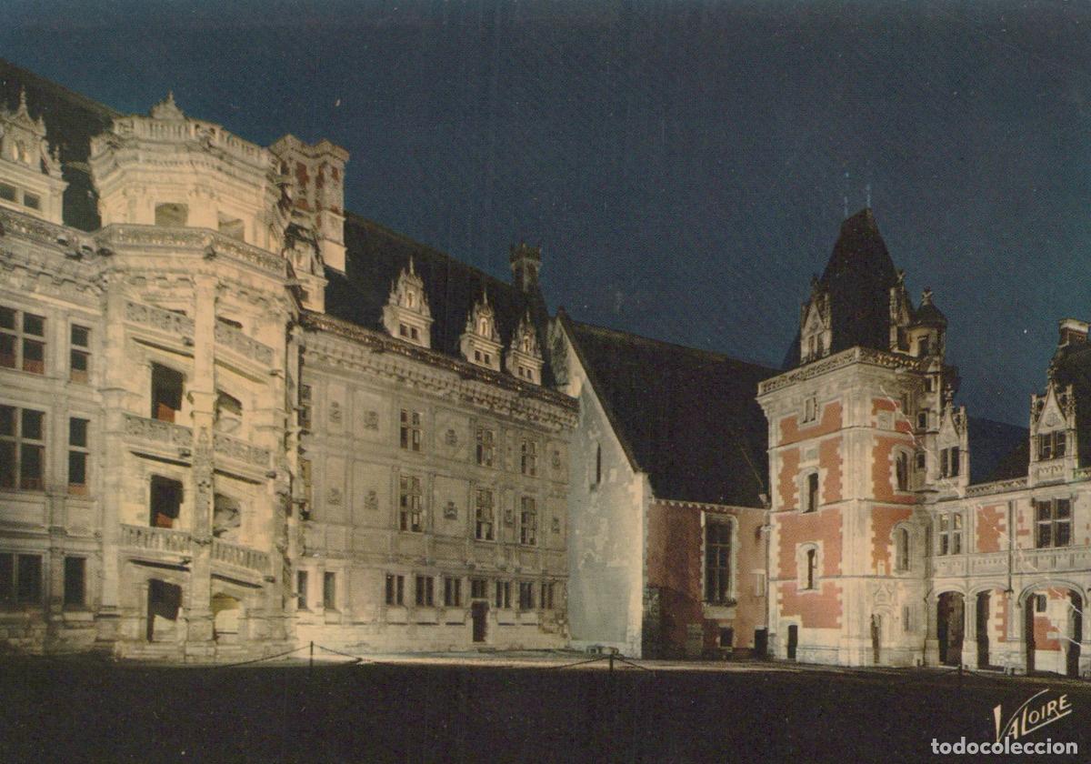 Postcards: France Blois Ch&acirc;teau de Cour Illumin&eacute;e Architecture *YAE520