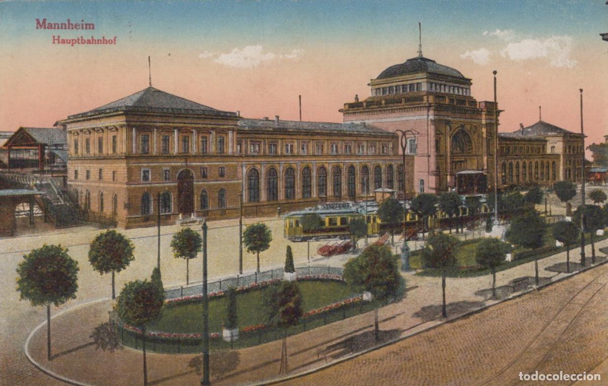 Cartes Postales: Deutschland Mannheim Historischer Hauptbahnhof Architektur Verwendet *YAE333