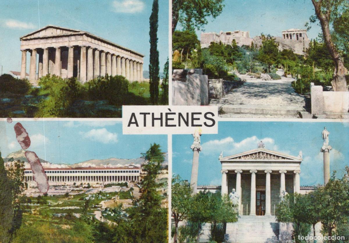Postales: Greece Athens Gr&egrave;ce Ath&egrave;nes Attique Vues Th&eacute;s&eacute;ion Acropole Stoa Acad&eacute;mie *YAE584