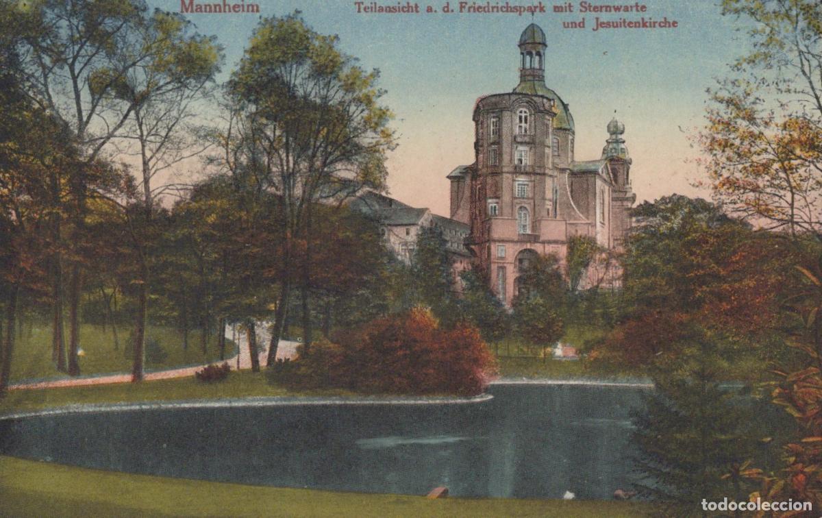 Postcards: Deutschland Mannheim Friedrichspark Sternwarte Jesuitenkirche Oblitierte *YAE337