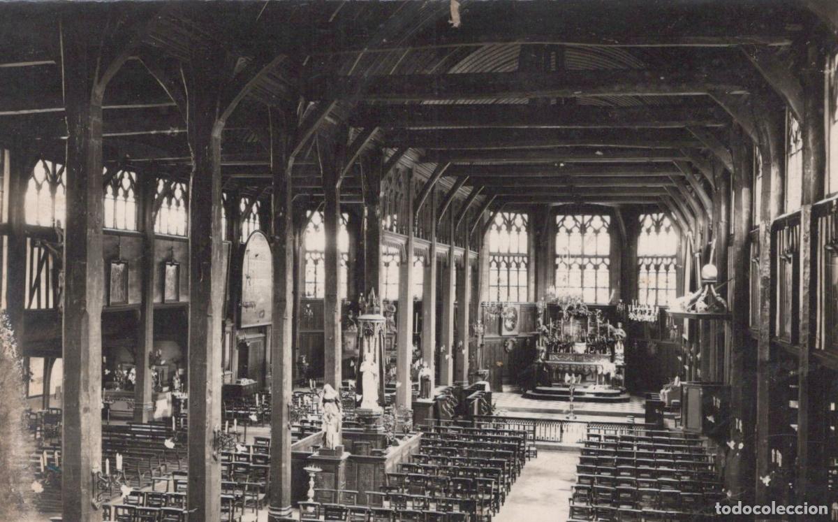 Cartes Postales: France Honfleur &Eacute;glise Sainte Catherine Nef Architecture en Unposted *YAE356