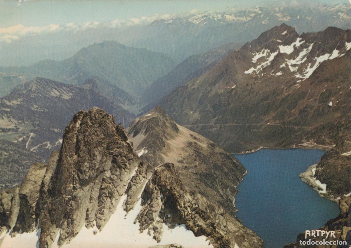 Postkarten: France Bar&egrave;ges Hautes Pyrenees Lac de Cap DE Long Vu du Pic de *YAE675