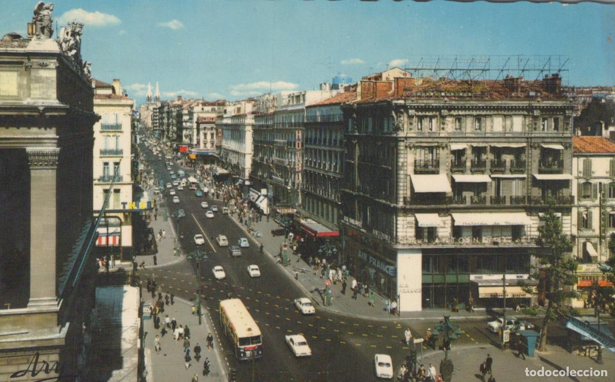 Postales: France Marseille La Canebi&egrave;re Rue Anim&eacute;e Avec B&acirc;timents et Unposted *YAE373