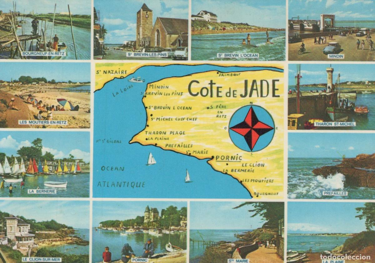 Postcards: France Pornic C&ocirc;te DE Jade Paysages Multi Vues *YAE722