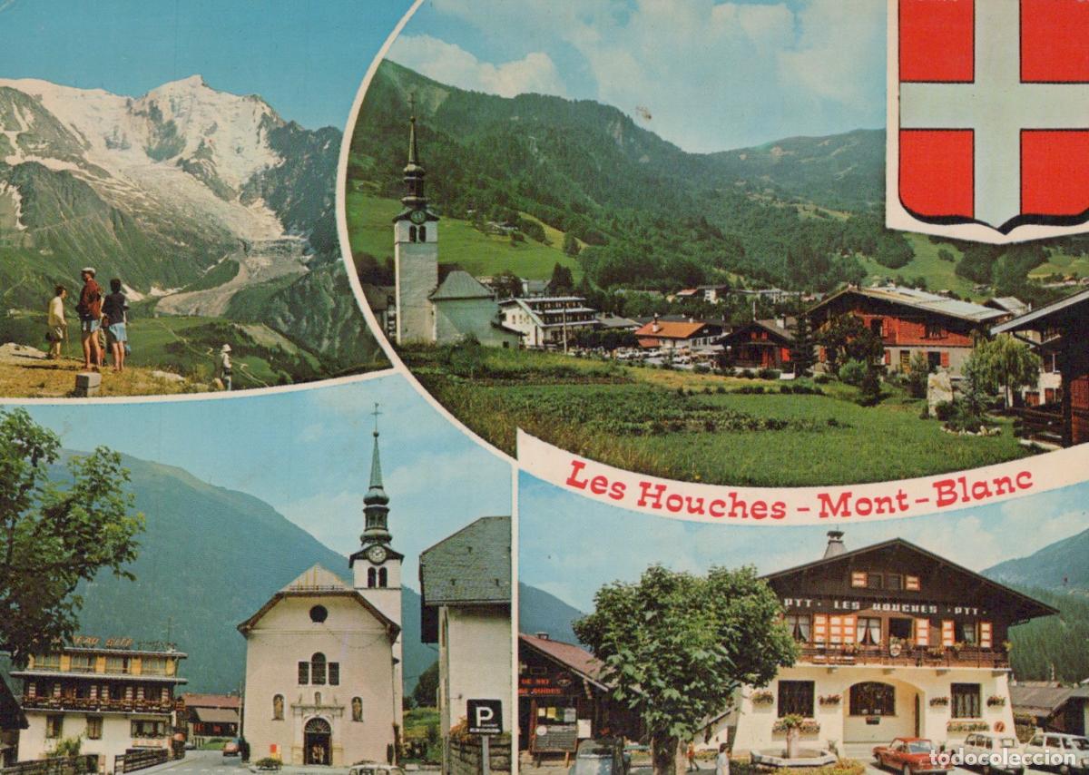 Postcards: France Les Houches Mont Blanc Village &Eacute;glise *YAE726