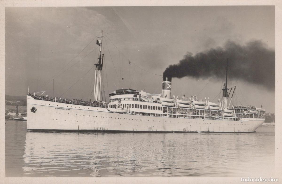 Postcards: United Kingdom Charlton Star British Cargo Passenger Steamship Unposted *YAE392