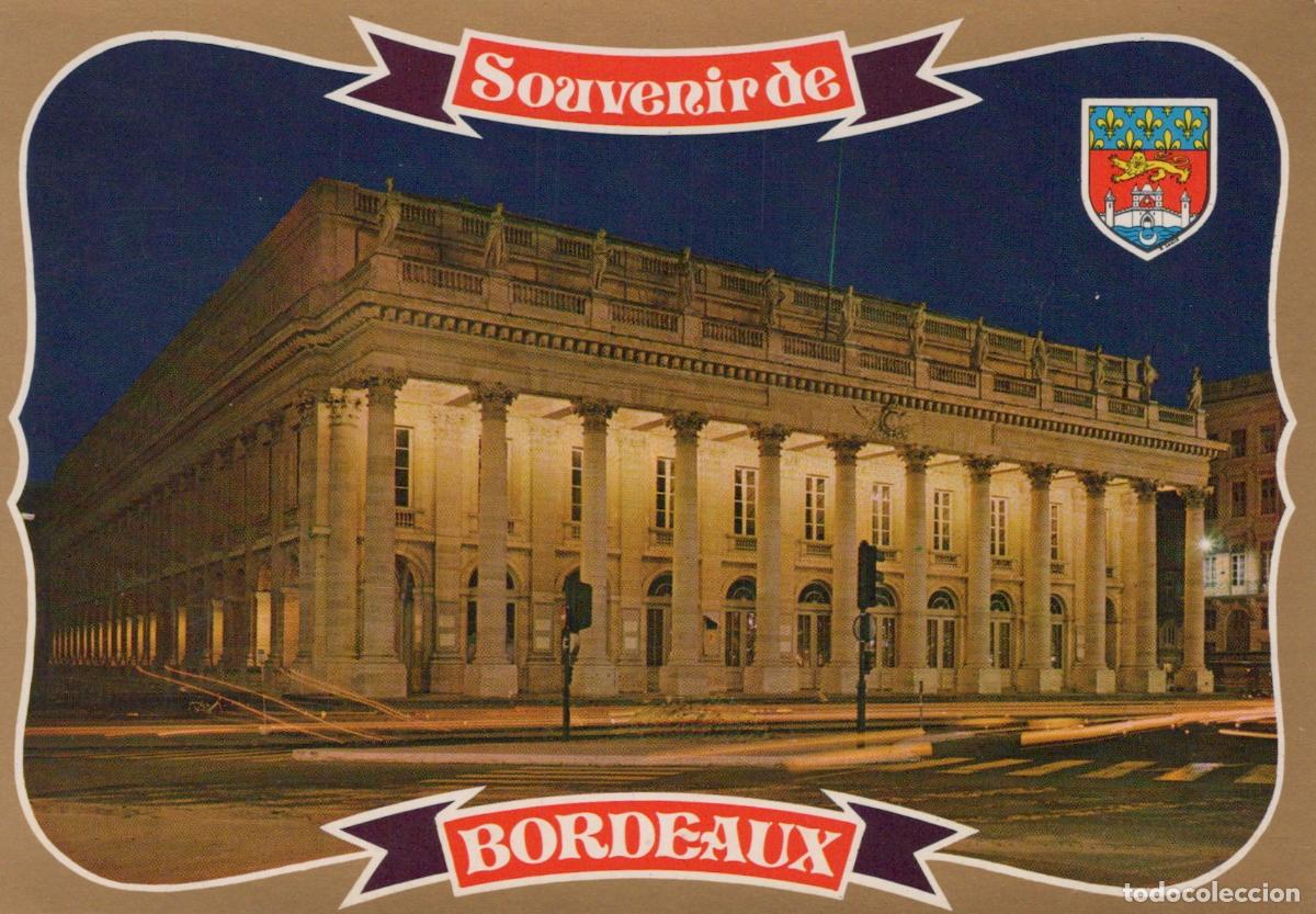 Postcards: France Bordeaux Le Grand Th&eacute;&acirc;tre Illumin&eacute; Architecture Unposted *YAE761