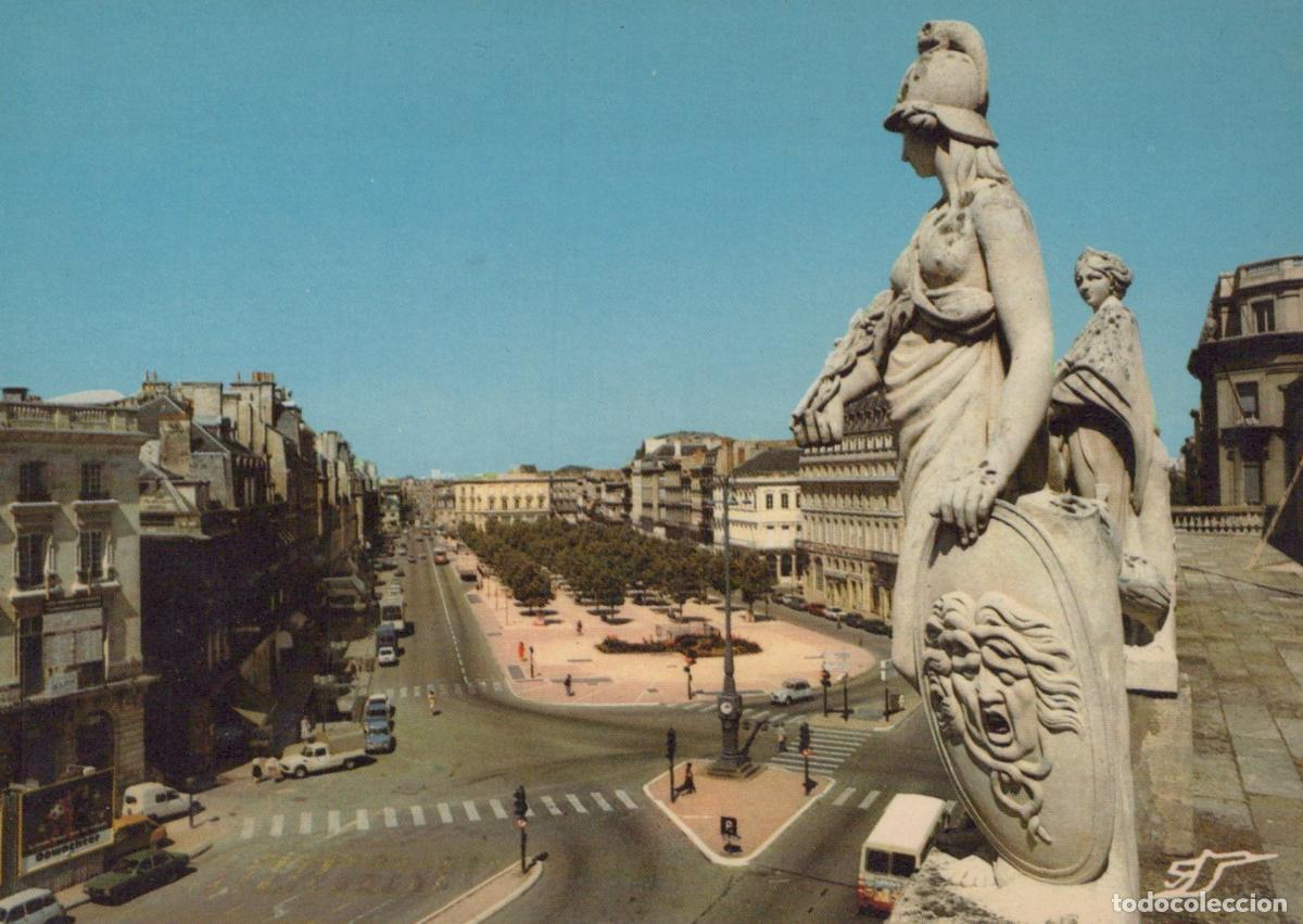 Postcards: France Bordeaux All&eacute;es de Tourny Statue Architecture Unposted *YAE766