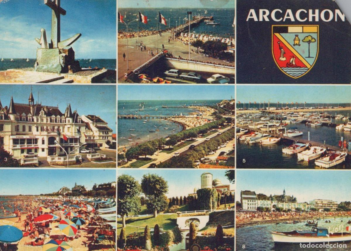 Postcards: France Arcachon Multi Vue Monument Jet&eacute;e Casino Plages *YAE792