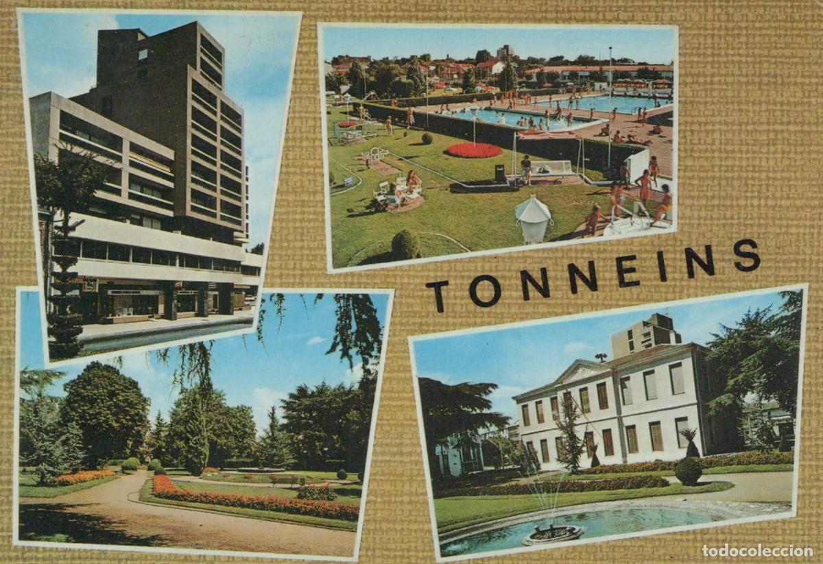 Postcards: France Tonneins Architecture Piscine Parc Vues Multiples 1978 *YAE801