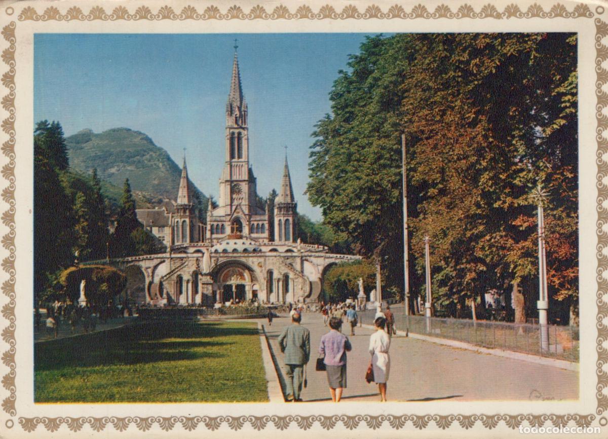 Postcards: France Lourdes Basilique Notre Dame Entr&eacute;e St Michel *YAE831
