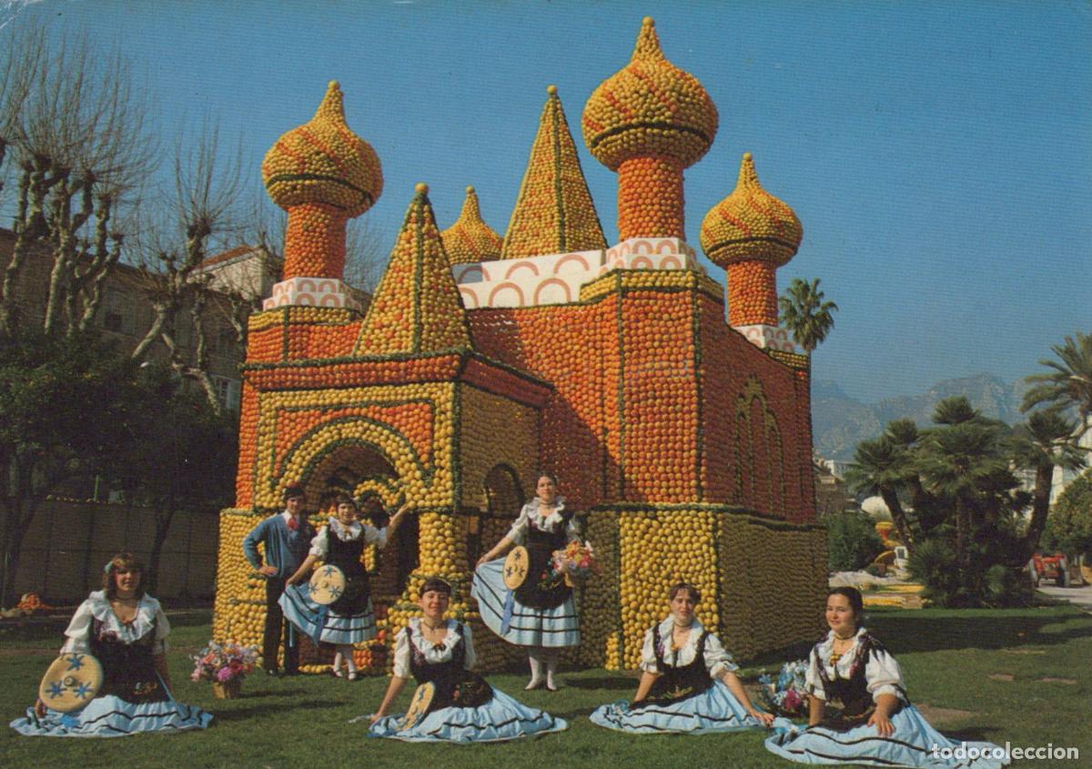Postcards: France Menton Alpes Maritimes F&ecirc;tes du Citron Architecture D Agrumes *YAE837