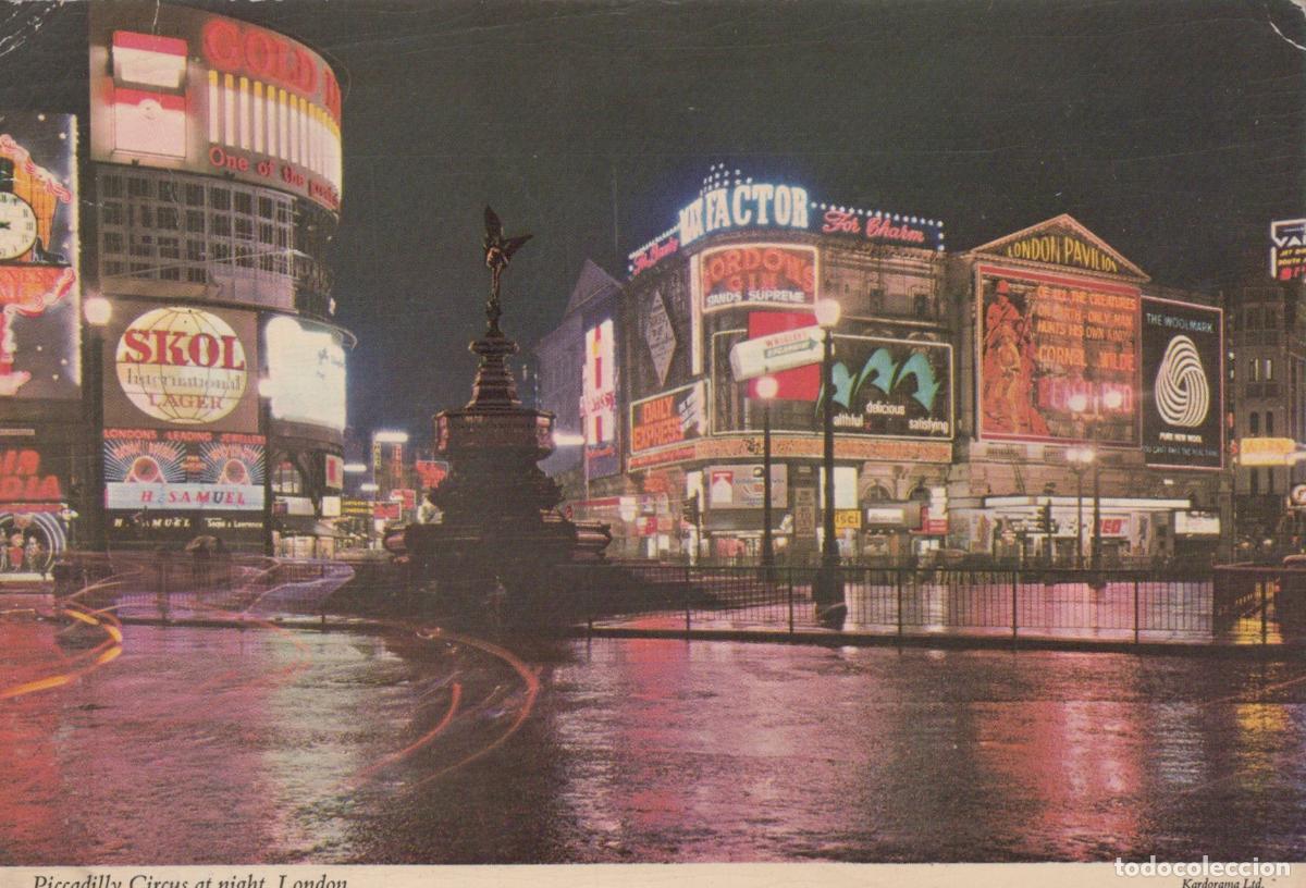 Postcards: United Kingdom London Greater Piccadilly Circus At Night *YAE846