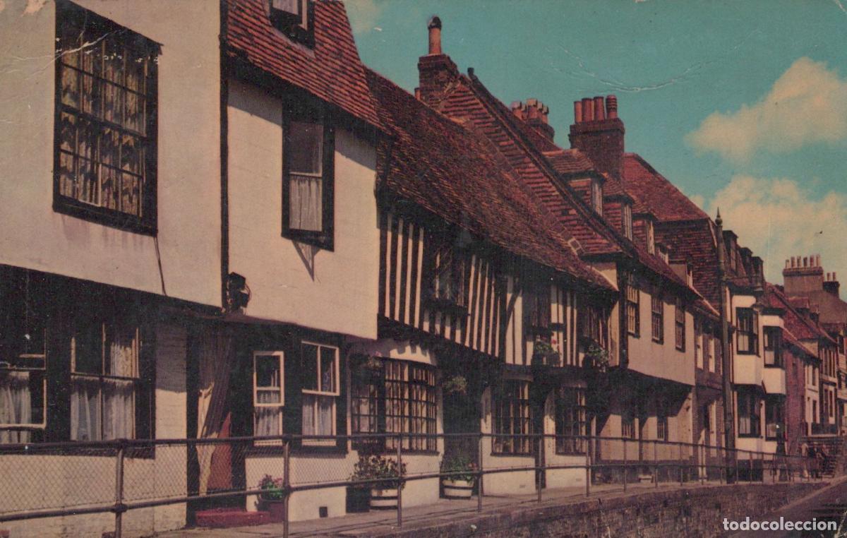 Cartoline: United Kingdom Hastings UK High Street 14th Century Timber Framed Houses *YAE433