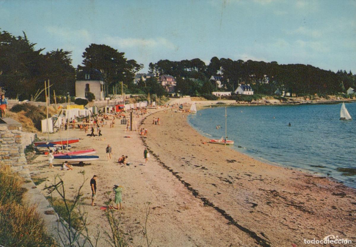 Postcards: France Ile Aux Moines Plage Anim&eacute;e Bateaux Maisons C&ocirc;ti&egrave;res *YAE852