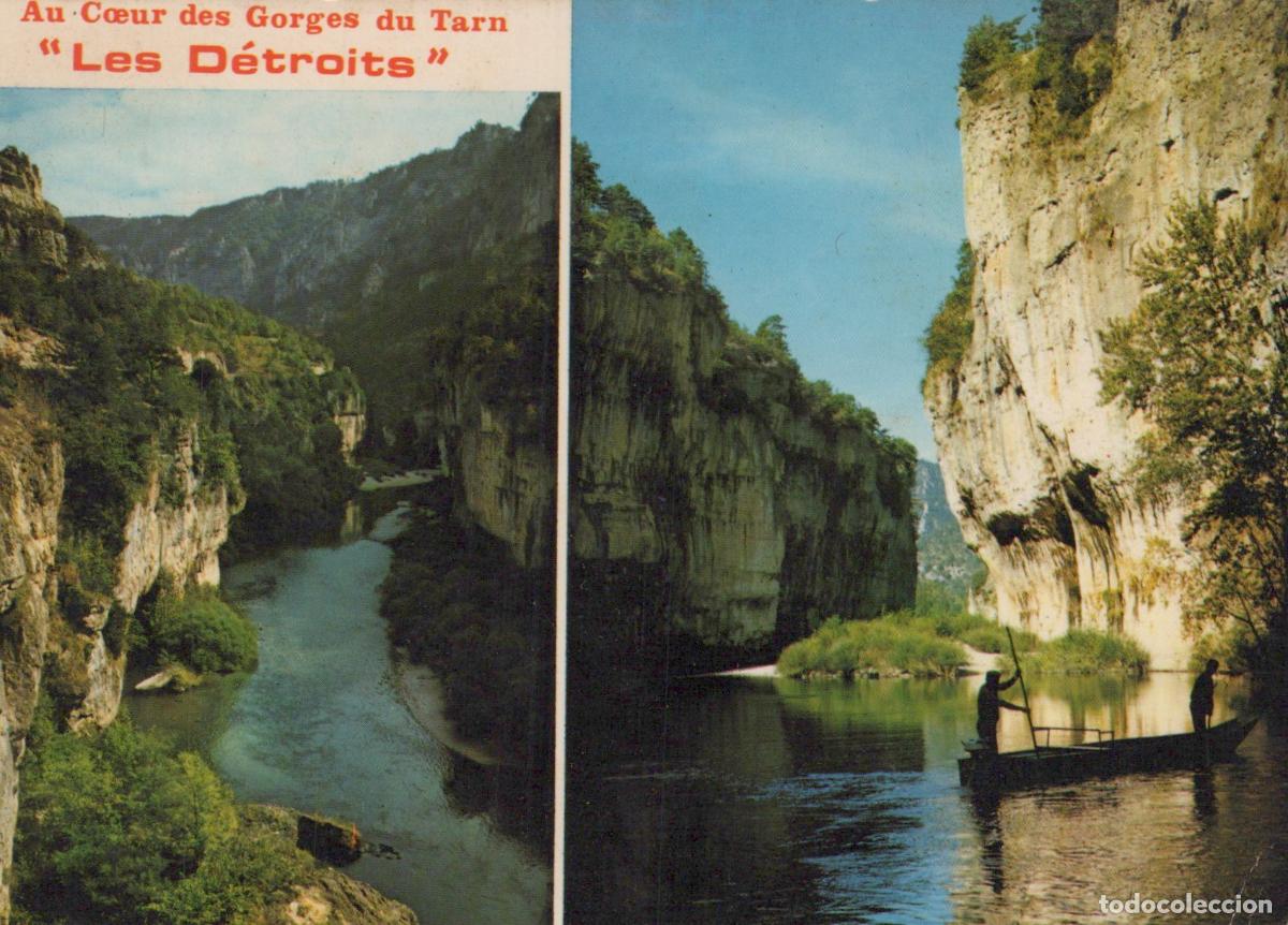 Cartoline: France Millau Gorges du Tarn Rivi&egrave;re Bateau Paysage *YAE872