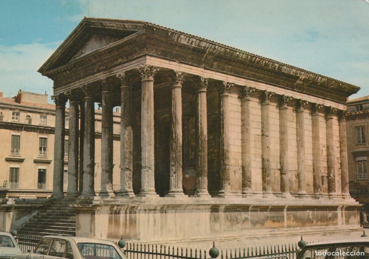 Postkarten: France Nimes La Maison Carr&eacute;e Temple Romain Architecture Unposted *YAE973