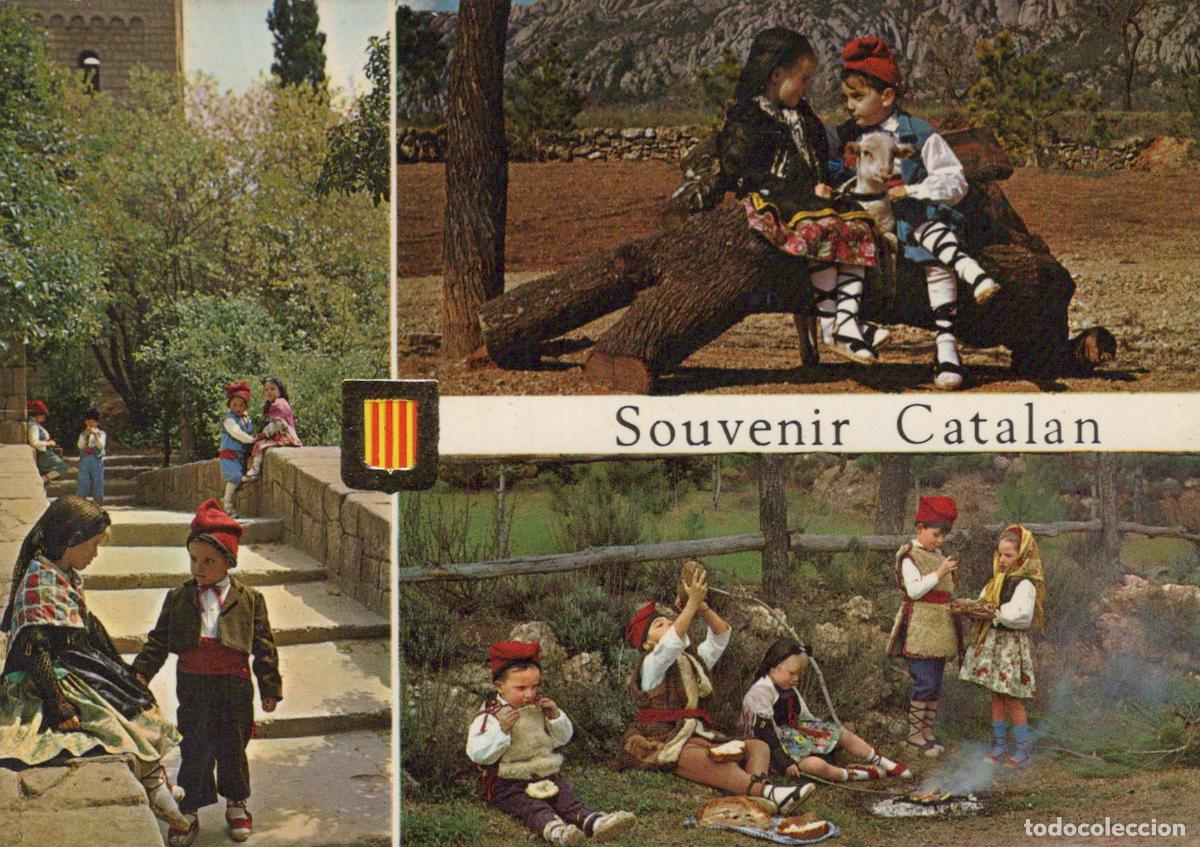 Postcards: France Roussillon Enfants en Costumes Catalans Sc&egrave;nes Folkloriques *YAE487